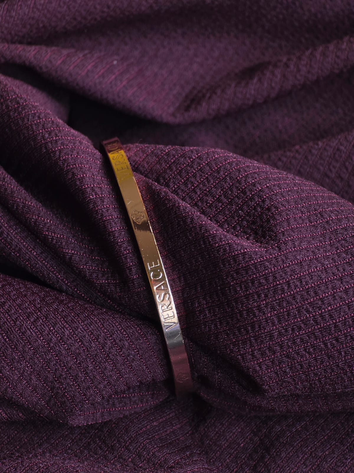 Luxury Gold-Tone Stainless Steel Engraved Premium Bracelet for Men & Women