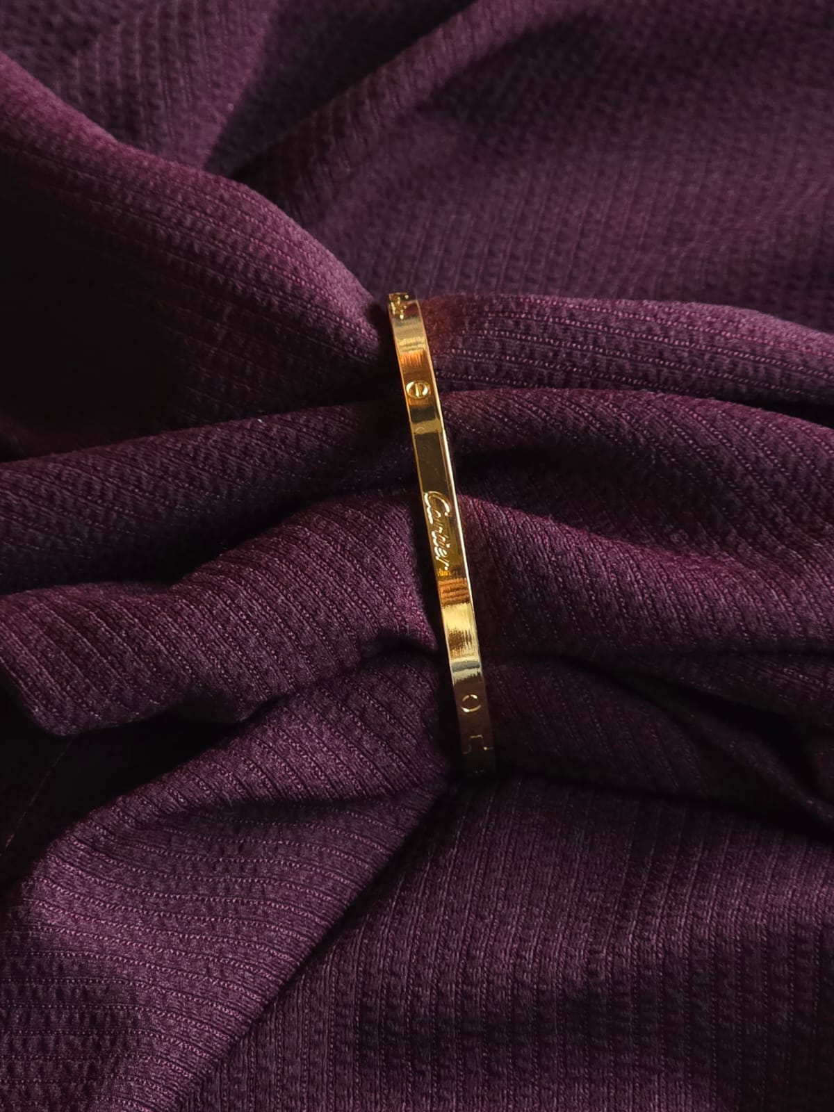 Premium Gold-Tone Stainless Steel Love Cuff Bracelet for Men & Women | Designer Luxury Bangle