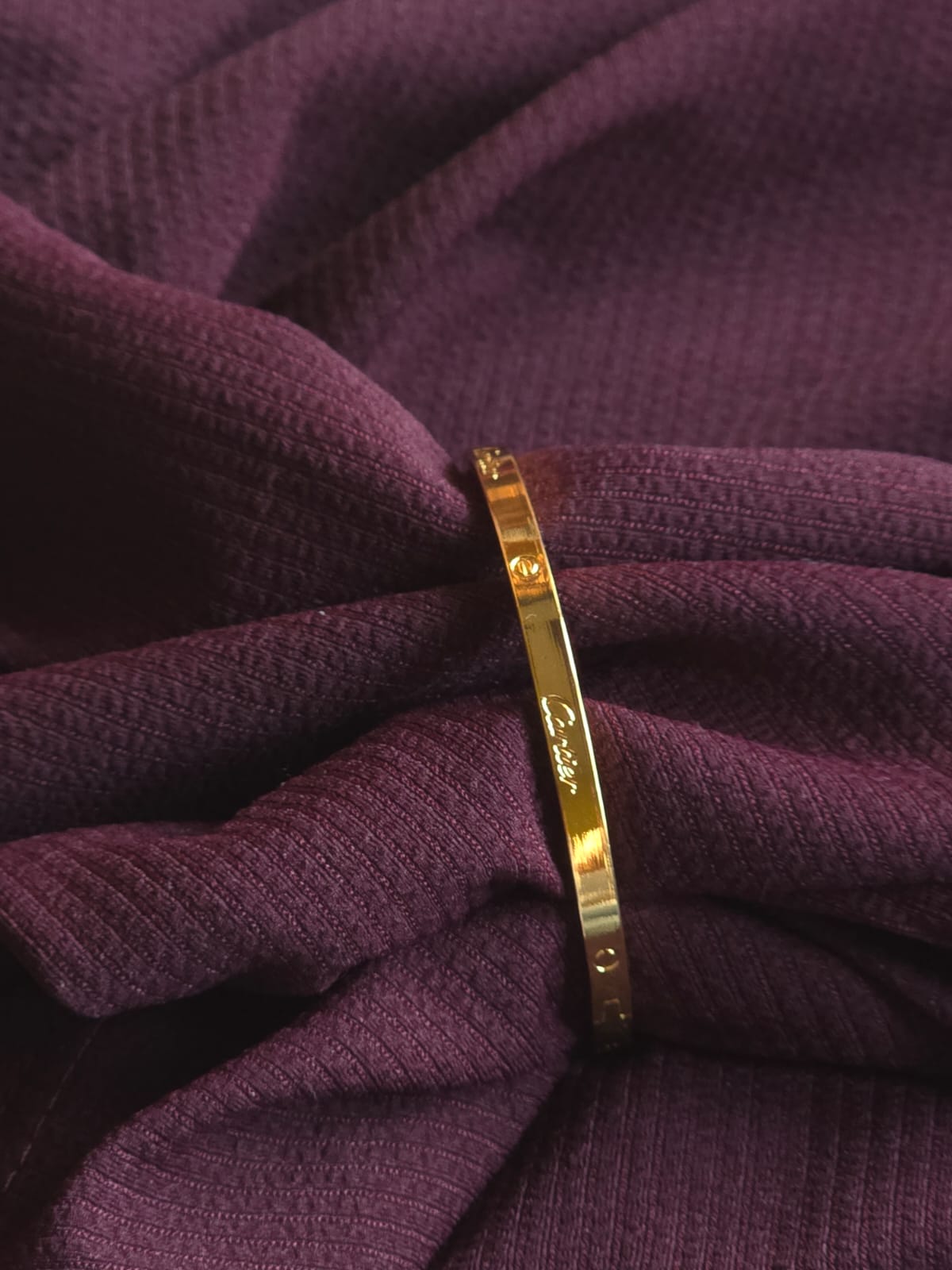 Premium Gold-Tone Stainless Steel Love Cuff Bracelet for Men & Women | Designer Luxury Bangle