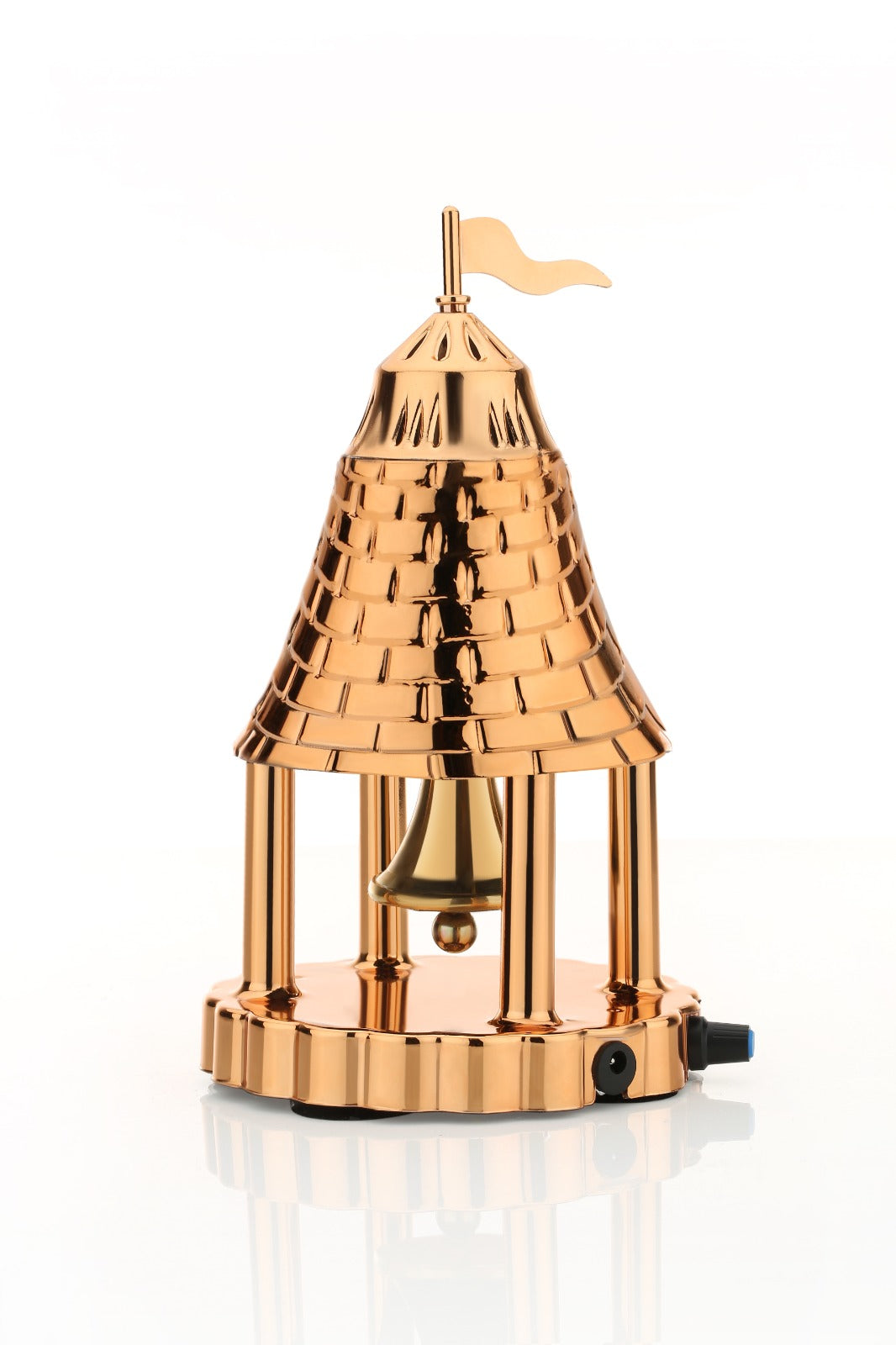 Automatic Electric Pooja Bell with Adjustable Speed Control – Premium Brass Temple Bell